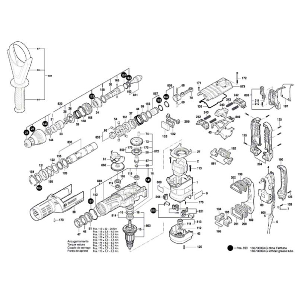 Перфоратор Bosch Professional GBH 12-52 DV в чемодані 0611266000