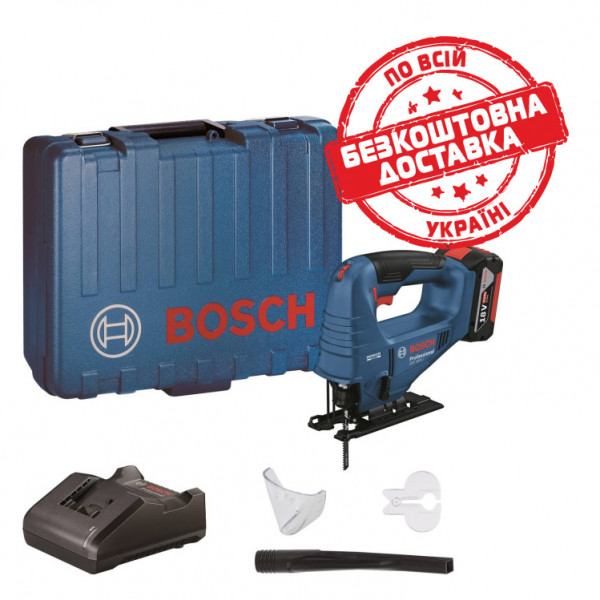 Акумуляторний лобзик Bosch Professional GST 183-LI з акб GBA 18V 4 Ah і з/п GAL 18V-20, в кейсі