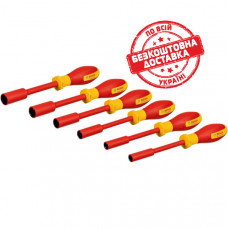 Набір ізольованих торцевих викруток Bosch Professional VDE з накінечником HEX 7-14 мм, 6 шт 1600A02NF3