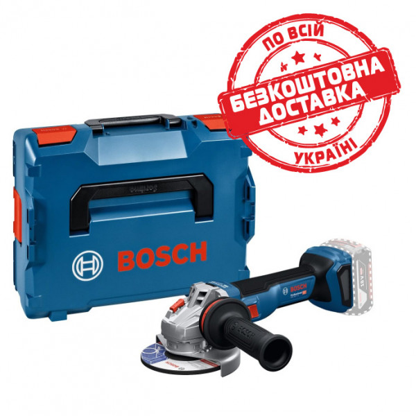 Акумуляторна кутова шліфмашина Bosch GWS 18V-11 S Professional без акб та з/п, в L-BOXX 136 06019N4001
