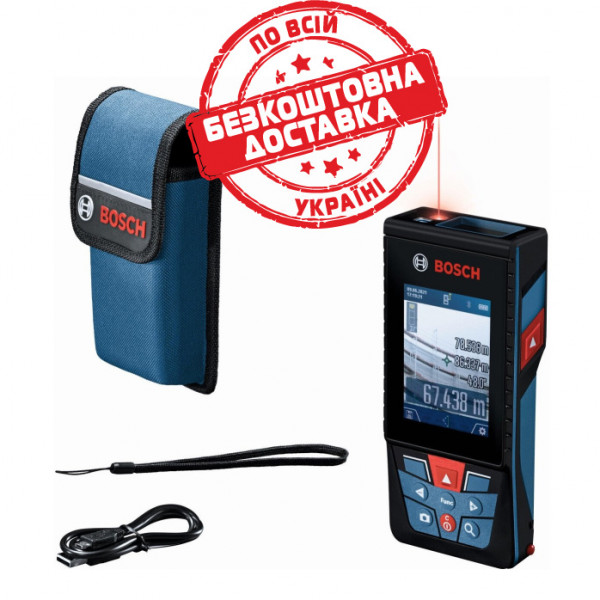 Лазерний далекомір Bosch Professional GLM 150-27 C з чохлом 0601072Z00