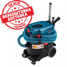 Будівельний пилосос Bosch Professional GAS 35 M AFC із щілинною насадкою та насадкою для підлоги 06019C3100