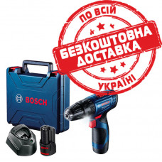 Акумуляторний ударний дриль-шурупокрут Bosch GSB 120-Li Professional в кейсі з 2 акб GBA 12V 2.0 Ah та з/п GAL 1210 CV 06019G8100