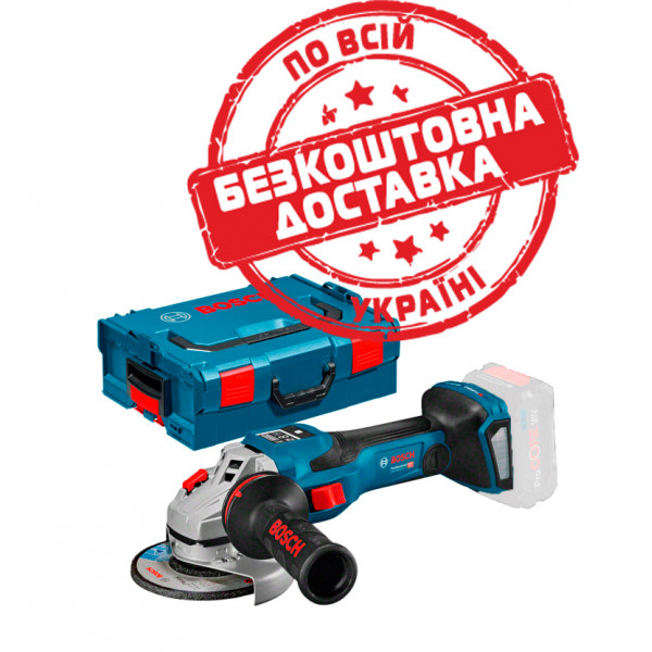 Акумуляторна кутова шліфмашина Bosch Professional GWS 18V-15 SC з регулюванням в L-Boxx 136 06019H6100