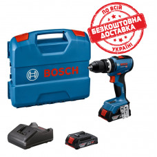 Акумуляторний ударний дриль-шурупокрут Bosch Professional GSB 18V-65 з 2 акб GBA 18V 2 Ah і з/п GAL 18V-20, в L-Case 06019N3100