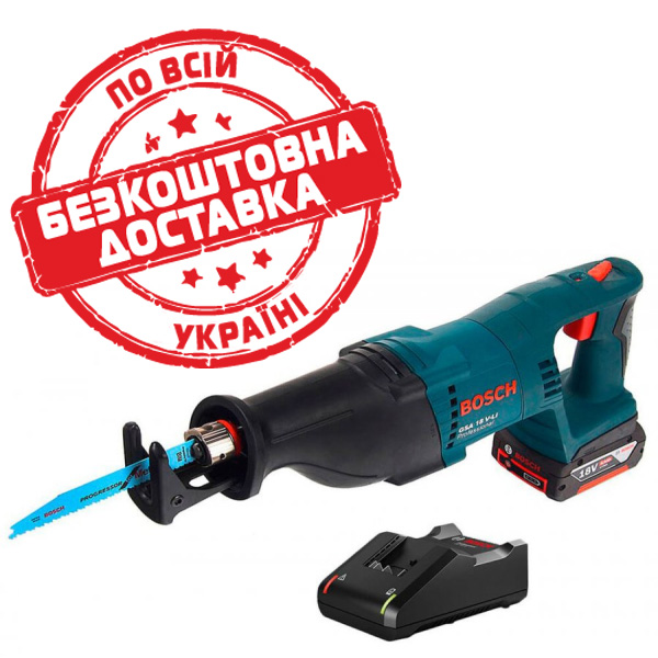 Ножівка акумуляторна Bosch Professional GSA 18 V-LI, акб GBA 18V 4 Ah 0615990L6H