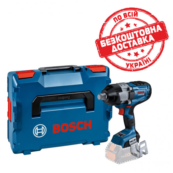 Акумуляторний ударний гайкокрут Bosch Professional GDS 18V-1600 HC без акб та з/п, з модулем Bluetooth в L-BOXX 136 06019M1001