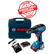 Безщітковий акумуляторний дриль-шурупокрут Bosch Professional GSR 18V-50 в L-Case з 2 акб 2 Ah та з/п GAL 18V-20 06019H5000