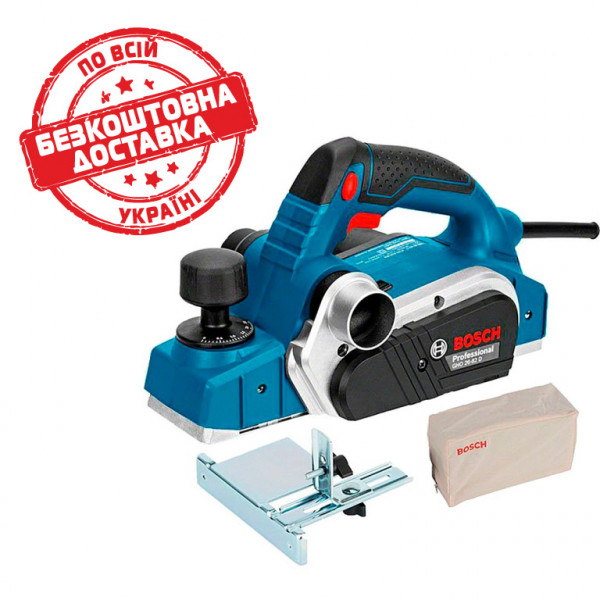 Рубанок Bosch Professional GHO 26-82 D із паралельним упором, пилозбірником 06015A4301