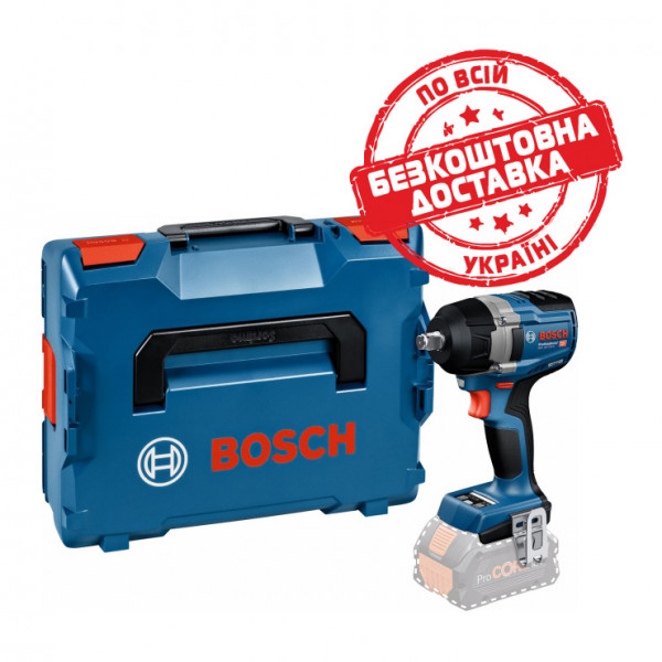 Акумуляторний ударний гайкокрут Bosch Professional GDS 18V-750 C без акб та з/п, з модулем Bluetooth в L-BOXX 136 06019L9001
