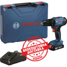 Акумуляторний ударний дриль-шурупокрут Bosch GSB 183-LI Professional з акб GBA 18V 2 Ah і з/п GAL 18V-20, в кейсі 06019K9101