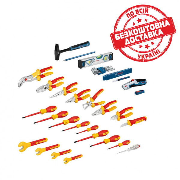 Набір інструментів для електрика Bosch Professional в кейсі L-BOXX 136, 37 шт 1600A02NG4