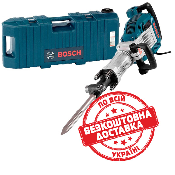 Відбійний молоток Bosch Professional GSH 16-30 в роликовому чемодані з пикоподібним зубилом 0611335100