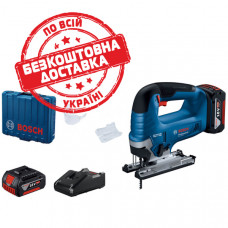 Акумуляторний лобзик Bosch Professional GST 185-LI з 2 акб GBA 18 В 4.0 Ah і з/п GAL 18V-40 у кейсі