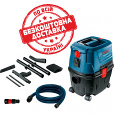 Будівельний пилосос Bosch Professional GAS 15 PS із кутовою та щілинною насадками 06019E5100