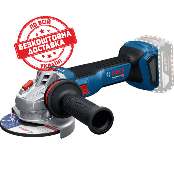 Акумуляторна кутова шліфмашина Bosch Professional GWS 18V-11 без акб та з/п, в картоні 06019N4100