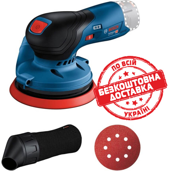 Ексцентрикова шліфмашина акумуляторна Bosch Professional GEX 12V-125, без акб 0601372101