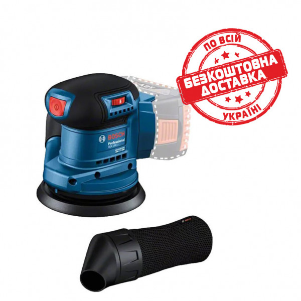 Ексцентрикова шліфмашина акумуляторна Bosch Professional GEX 185-LI без акб і з/п 06013A5020