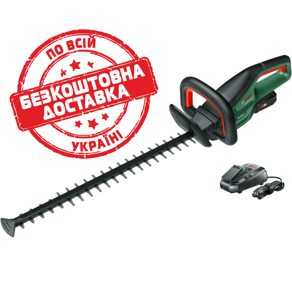 Кущоріз акумуляторний Bosch UniversalHedgecut 18V-50, 1 акб 18 В 2.5 Ah і з/п AL 1830 CV 0600849K01