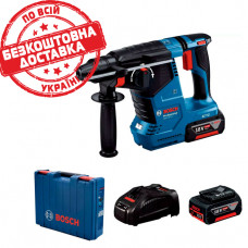 Акумуляторний перфоратор Bosch GBH 187-LI Professional в чемодані з 2 акб GBA 18V 5Ah та з/п GAL 1880 CV 0611923021