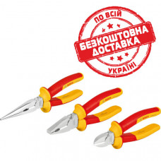 Набір ізольованих плоскогубців Bosch Professional VDE, 3 шт 1600A02NG0
