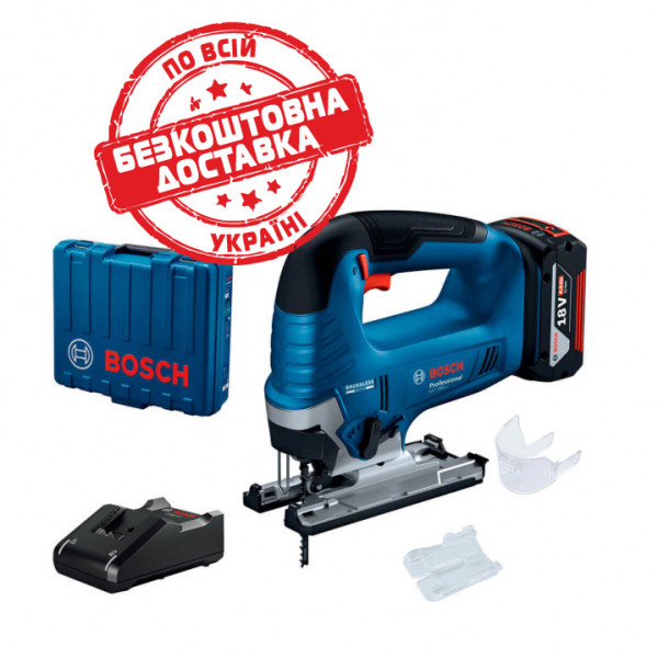 Акумуляторний лобзик Bosch Professional GST 185-LI з акб GBA 18 В 4.0 Ah і з/п GAL 18V-20 у кейсі