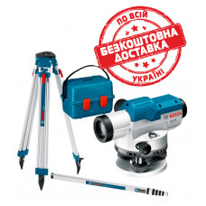 Оптичний нівелір Bosch Professional GOL 26 D в кейсі з штативом BT 160, рейкою GR 500 0601068002