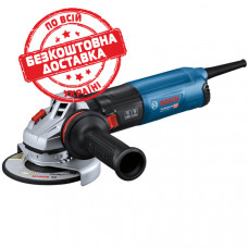 Кутова шліфмашина Bosch Professional GWS 14-125 S з регулюванням і антивібраційною рукояткою 06017D0100