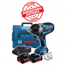 Акумуляторний ударний гайкокрут Bosch GDS 18V-1050 H Professional у L-Boxx із 2 акб GBA 5.0Ач і з/п GAL 18V-40 06019J8522