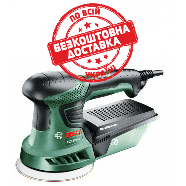 Ексцентрикова шліфмашина Bosch PEX 300 AE у валізі 06033A3000