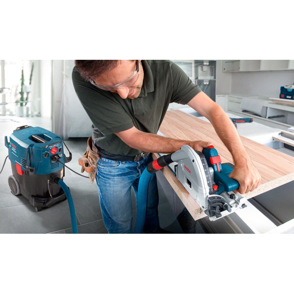 Будівельний пилосос Bosch Professional GAS 35 M AFC із щілинною насадкою та насадкою для підлоги 06019C3100