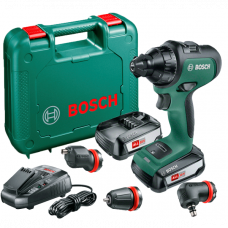 Акумуляторний безщітковий шурупокрут Bosch AdvancedDrill 18 в чемодані з 2 акб PBA 18 V 2,5 Ah W-B та з/п AL 1830 CV 06039B5003