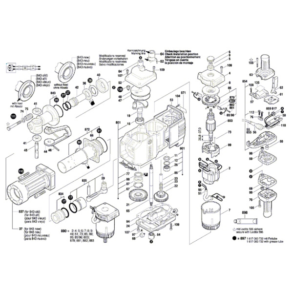 Відбійний молоток Bosch ProfessionalGSH 27 VC 061130A000