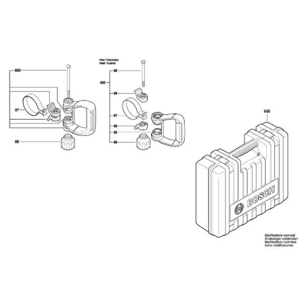 Відбійний молоток Bosch Professional GSH 11 VC в чемодані з пикоподібним зубилом 0611336000