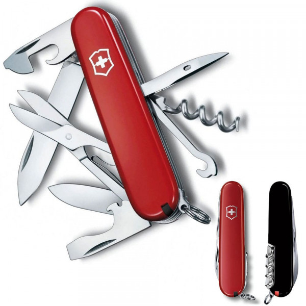 Складаний ніж Victorinox CLIMBER UKRAINE червоно-чорний 1.3703.1.3