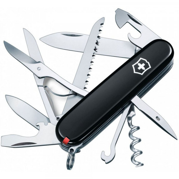 Складаний ніж Victorinox HUNTSMAN UKRAINE чорно-червоний 1.3713.3.1
