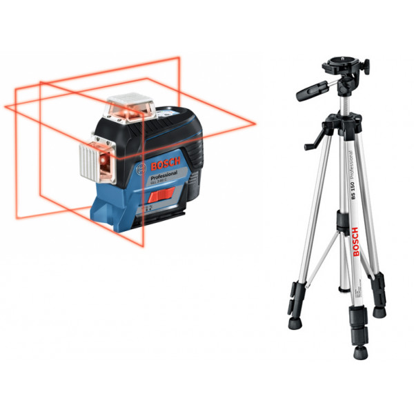 Лазерний нівелір Bosch GLL 3-80 C + BT 150 (0601063R01)