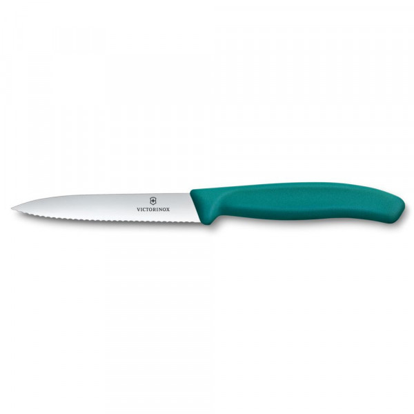 Ніж для овочів Victorinox Swiss Classic 10см хвил зел 6.7734.C1