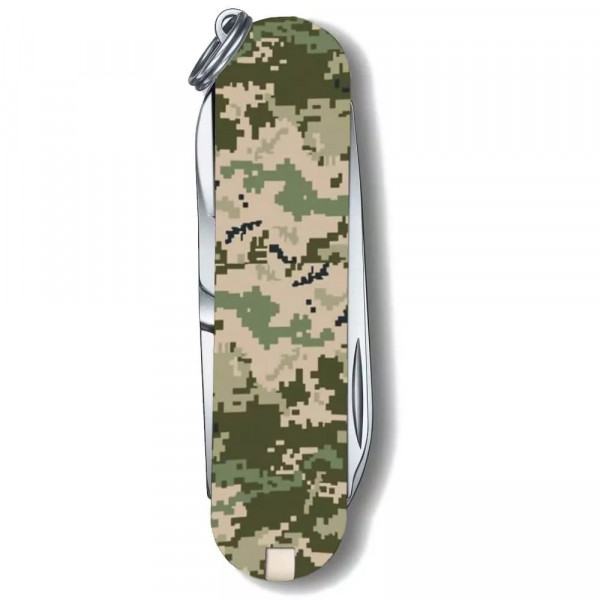 Складаний ніж-брелок 58мм CLASSIC SD ARMY 1шар, 7функцій, Піксель (0.6223.3_W3941pw) Складаний ніж-брелок 58мм CLASSIC SD ARMY 1шар, 7функцій, Піксель (0.6223.3_W3941pw)
