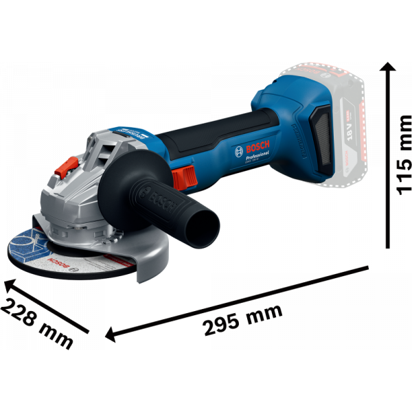 Комбінований комплект Bosch Professional 18V GSB + GBH + GWS + 2x акумулятори 4.0 Ah (0615A500AG)