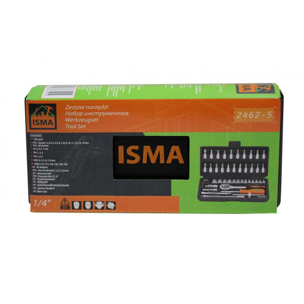 Набір інструментів 46пр. 1/4 "ISMA IS-2462-5