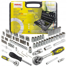 Набір інструментів 108пр. 1/2", 1/4" (6гр.) (4-22мм) WMC TOOLS WT-41082-5EURO