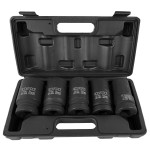 Набір головок ударних глибоких 1''5пр.(12гр.)(27,32,33,36,41мм), в кейсі ROCKFORCE RF-8051-9MPB