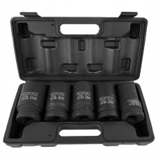 Набір головок ударних глибоких 1''5пр.(12гр.)(27,32,33,36,41мм), в кейсі ROCKFORCE RF-8051-9MPB
