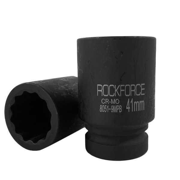 Набір головок ударних глибоких 1''5пр.(12гр.)(27,32,33,36,41мм), в кейсі ROCKFORCE RF-8051-9MPB Набір головок ударних глибоких 1''5пр.(12гр.)(27,32,33,36,41мм), в кейсі ROCKFORCE RF-8051-9MPB