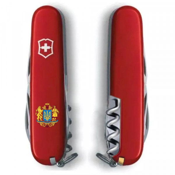 Складной нож Victorinox Climber Ukraine 91мм 14 функций Красный (1.3703_T0400u) Складной нож Victorinox Climber Ukraine 91мм 14 функций Красный (1.3703_T0400u)