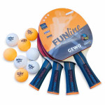 Набір для настільного тенісу Gewo Family & Friends 4 Bats 8 Balls (97010000) (931052)