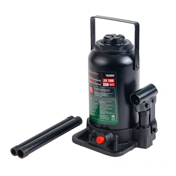 Домкрат гідравлічний пляшковий 20т (235-445) Rockforce RF-T92004D Домкрат гідравлічний пляшковий 20т (235-445) Rockforce RF-T92004D