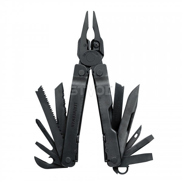 Мультиінструмент Leatherman Super Tool 300 Black, нейлоновий чохол MOLLE (чорний) (831151)