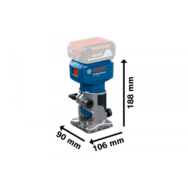 Акумуляторний фрезер Bosch Professional GLF 18V-8 (06016C6000) Акумуляторний фрезер Bosch Professional GLF 18V-8 (06016C6000)